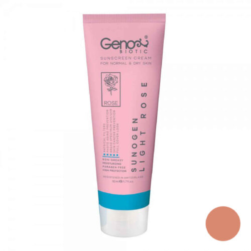 Sunscreen Cream for Dry Skin & Normal – Geno Biotic SPF50 Tinted, 50 ml (pack of 2)