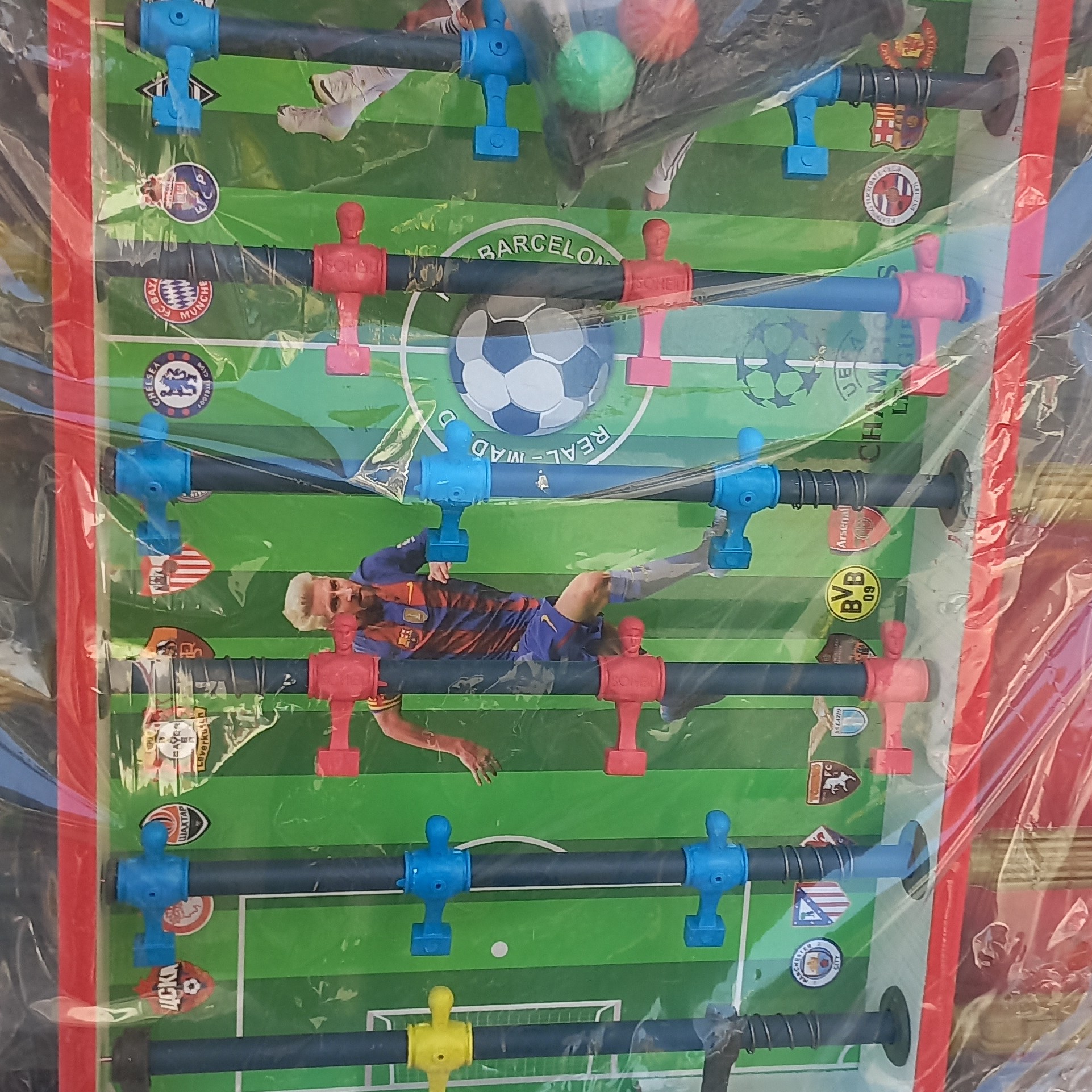 Table Football Game with 8 Rods – Portable Mini Foosball Table