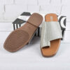 Toe Ring Slipper for women - Stylish with Snake Skin Design in Gray