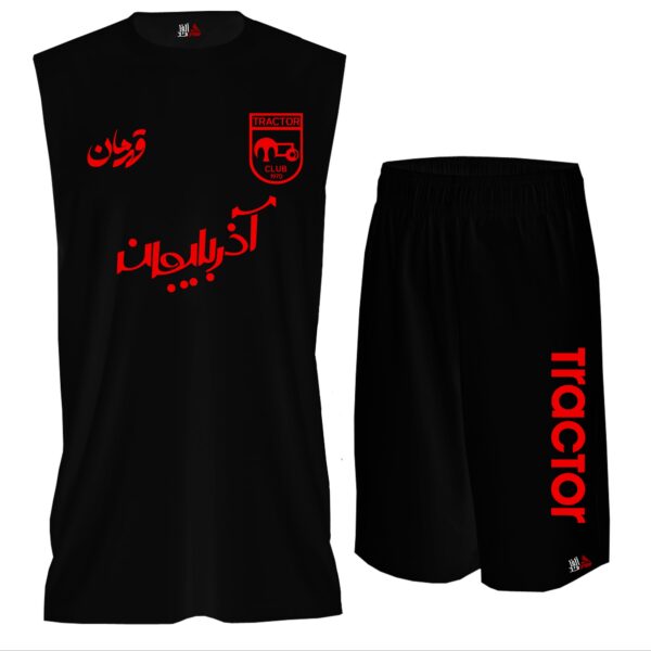 Tractor Jersey and Shorts in Black – Football Kit for Fans