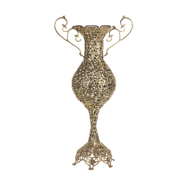 Traditional Handcrafted Brass Vase for Floral Arrangement