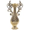 Traditional Handcrafted Decorative Brass Vase in Flower Design