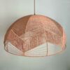 Woven Pendant Light with Natural Fibers Eco-Friendly