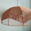 Woven Pendant Light with Natural Fibers Eco-Friendly
