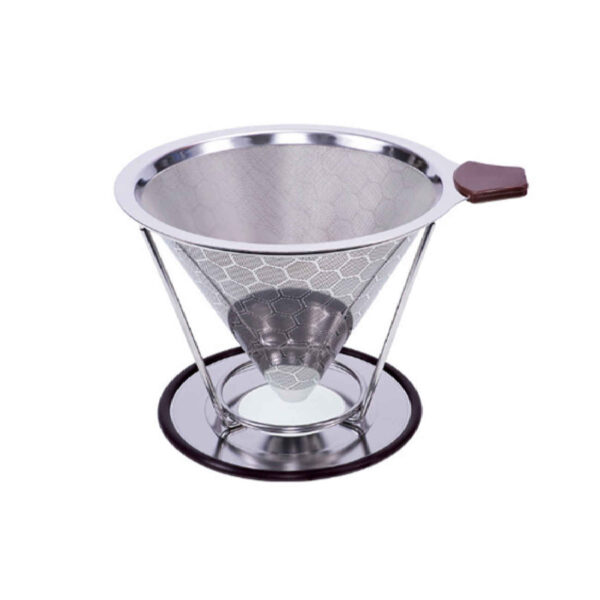 V60 Coffee Dripper - Metal Coffee Filter for Brewing at Home and Work Environment