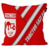 Velvet Cushion Cover - Tractor FC Design for Football Lovers