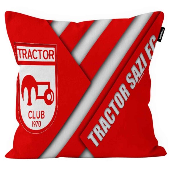 Velvet Cushion Cover - Tractor FC Design for Football Lovers