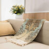 Velvet Sofa Throw with Vintage Design - Lightweight, Warm & Perfect for Snuggling