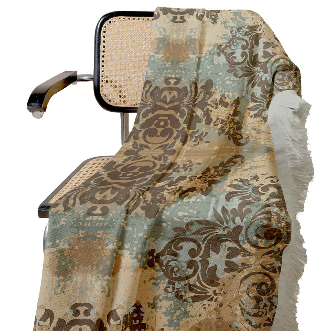 Velvet Sofa Throw with Vintage Design – Lightweight, Warm & Perfect for Snuggling