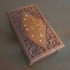Vintage-Inspired Handcrafted Wooden Jewelry Box with Floral Design