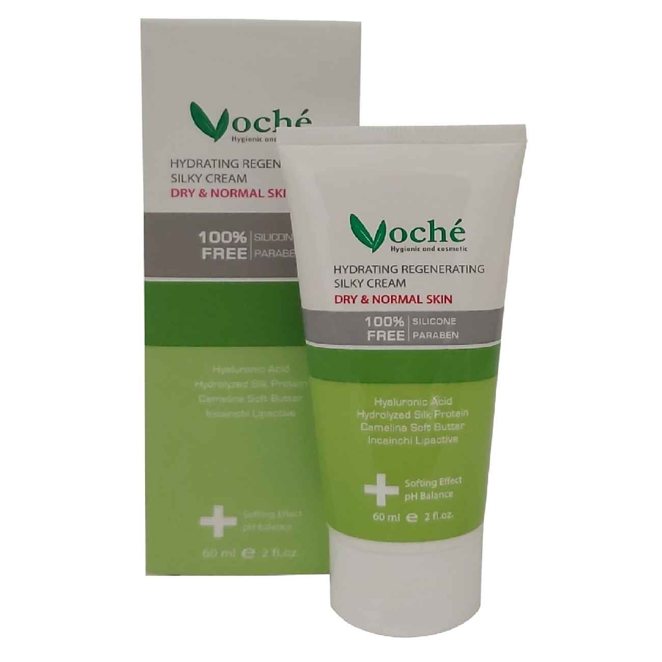 Voché Moisturizing Cream Suitable for Dry and Sensitive Skin, 60 ml (pack of 2)