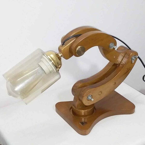 Funky Wooden Adjustable Desk Lamp - Ideal Lighting Solution for Work and Study