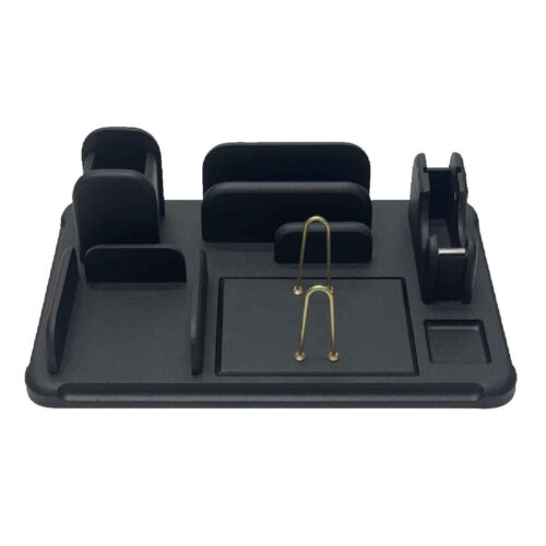 Wooden Desk Organizer Accessory for Office Chic & Functional