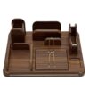 Wooden Desk Organizer Accessory for Office Chic & Functional