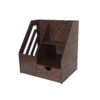 Wooden Desk Organizer for Office Supplies Chic & Functional