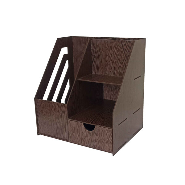 Wooden Desk Organizer for Office Supplies Chic & Functional