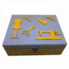 Wooden Sewing Kit in Gray - Best Storage Solutions for Seamstress