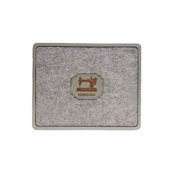 Wooden Sewing Kit in Gray - Essential Tools for Seamstress Work