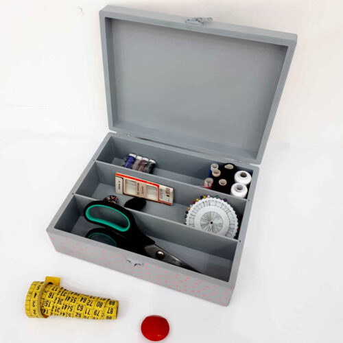 Wooden Sewing Kit in Pink – Best Storage Solutions for Seamstress
