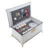 Wooden Sewing Kit with Faux Leather Accent & Feet - Perfect for Hand Sewing & Machine Sewing