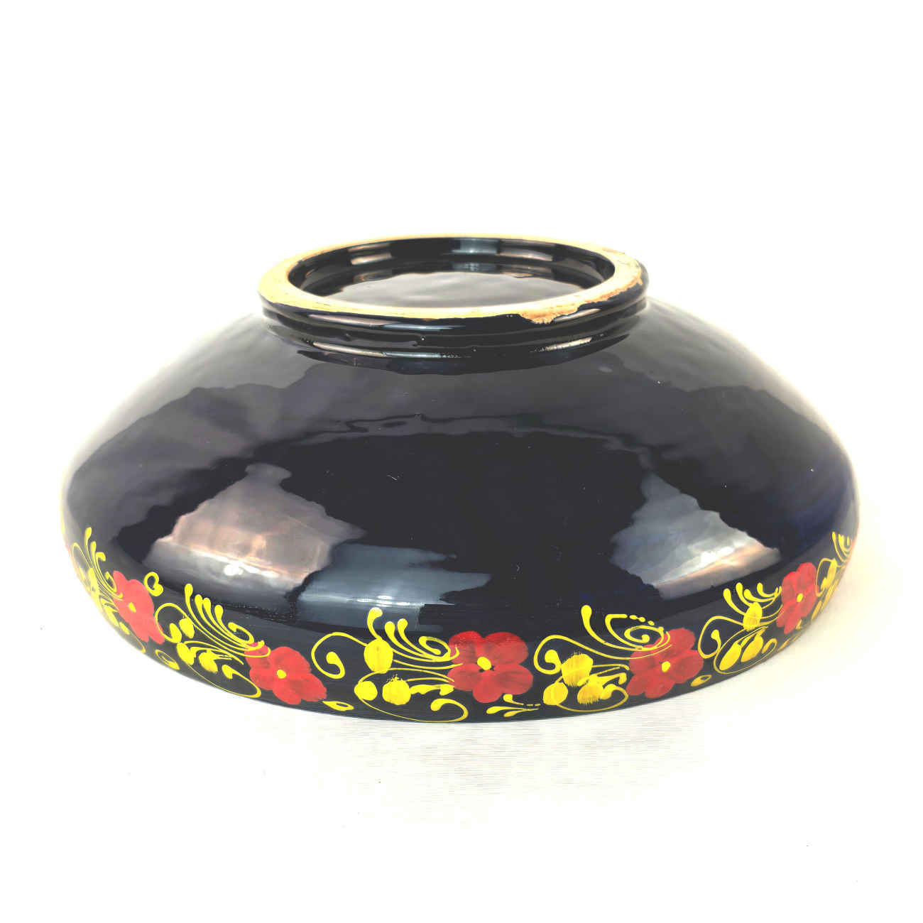 Artistic Pottery Bowl – For Serving Fruit, Yogurt, Soup, Ash, Noodles, Ice Cream & Side Dishes