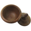 Wooden Sugar Bowl for Stylish Storage - Carved Harmony