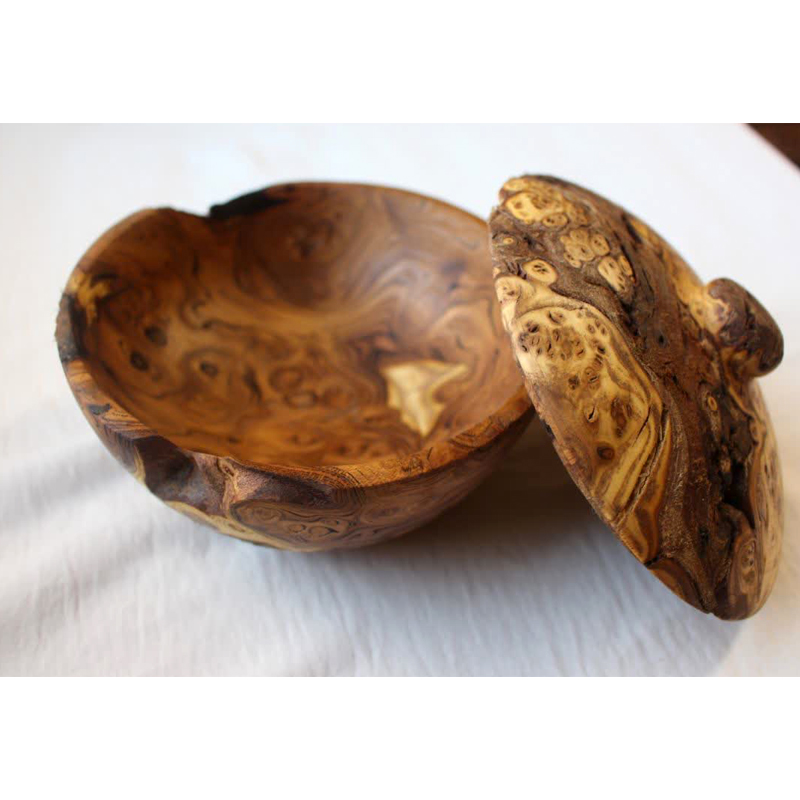 Beautifully Crafted Wooden Sugar Bowl – Elegant and Practical