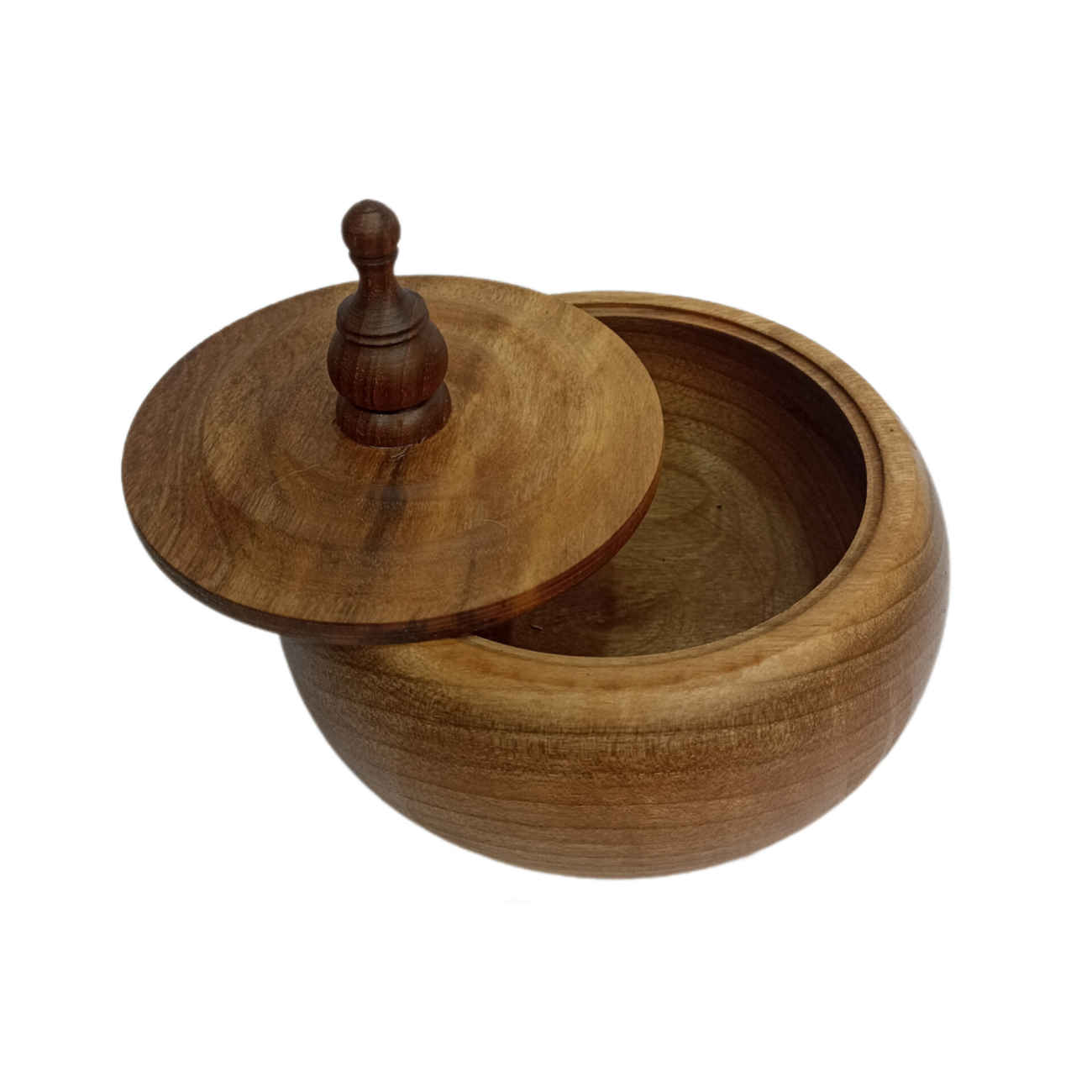 Beautifully Crafted Wooden Sugar Bowl for Everyday Use