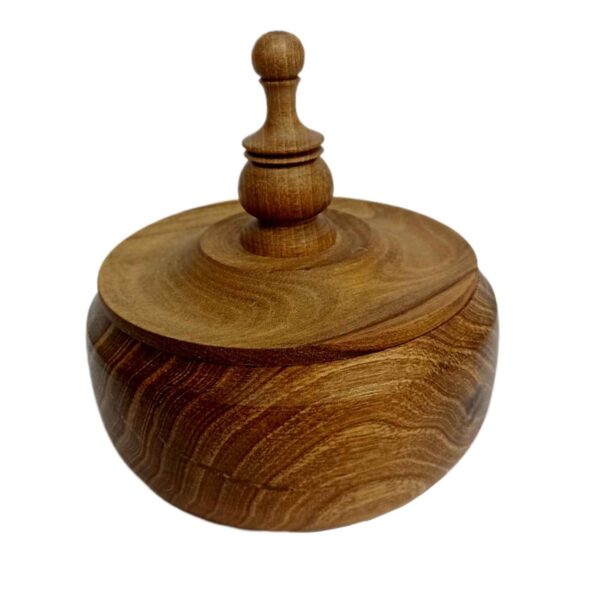 Beautifully Crafted Wooden Sugar Bowl for Everyday Use