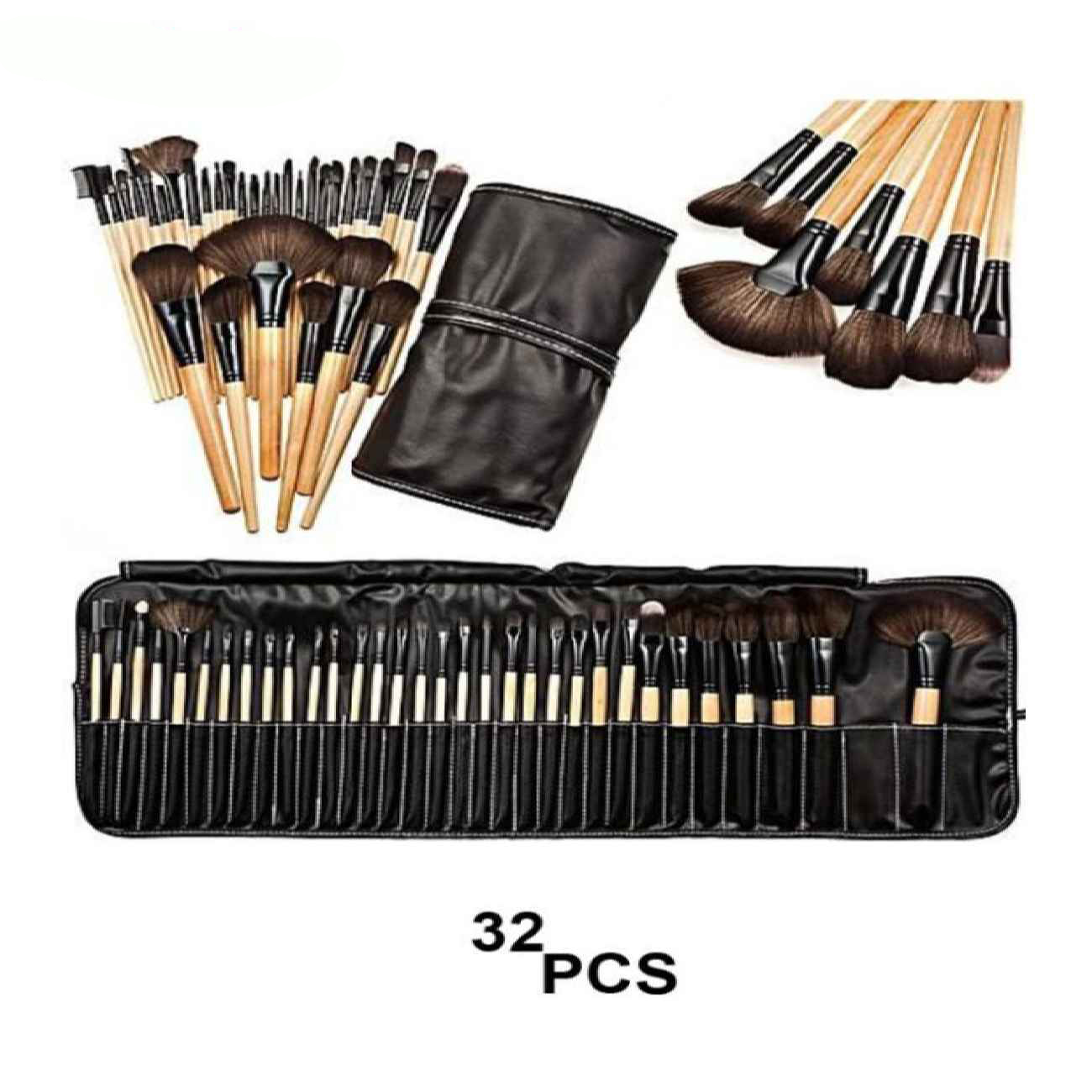 Complete 32-Piece Professional Cosmetic Brush Set – All in One Beauty Tools