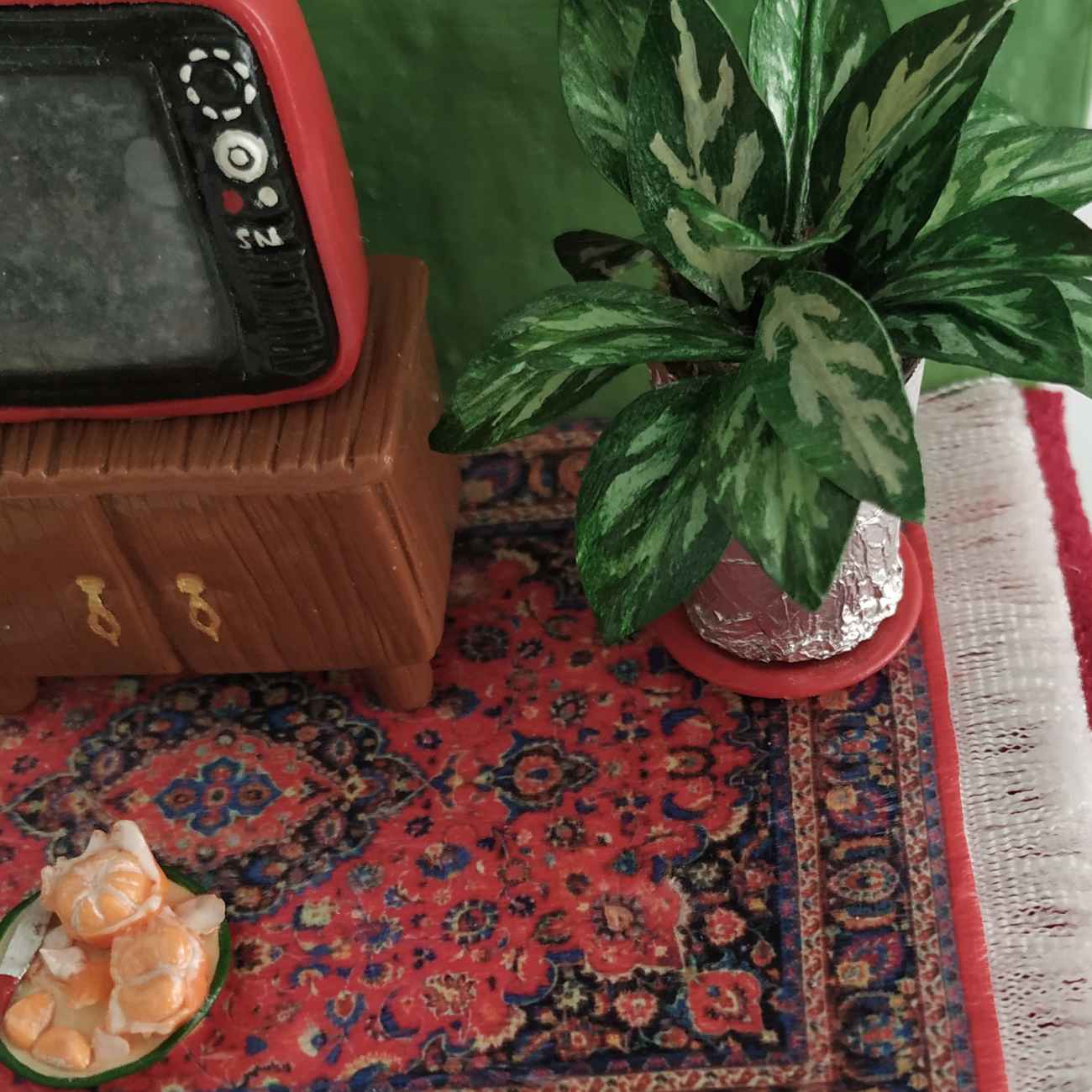 Decorative Figurine – Vintage Living Room A Cozy Corner of Yesteryear