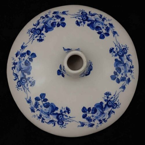 Decorative Persian Ceramic Bud Vase Moonlight Model with Floral Design