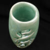Decorative Persian Ceramic Vase with Calligraphy Design in Green
