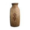 Decorative Persian Ceramic Vase with Gazelle Design in Brown