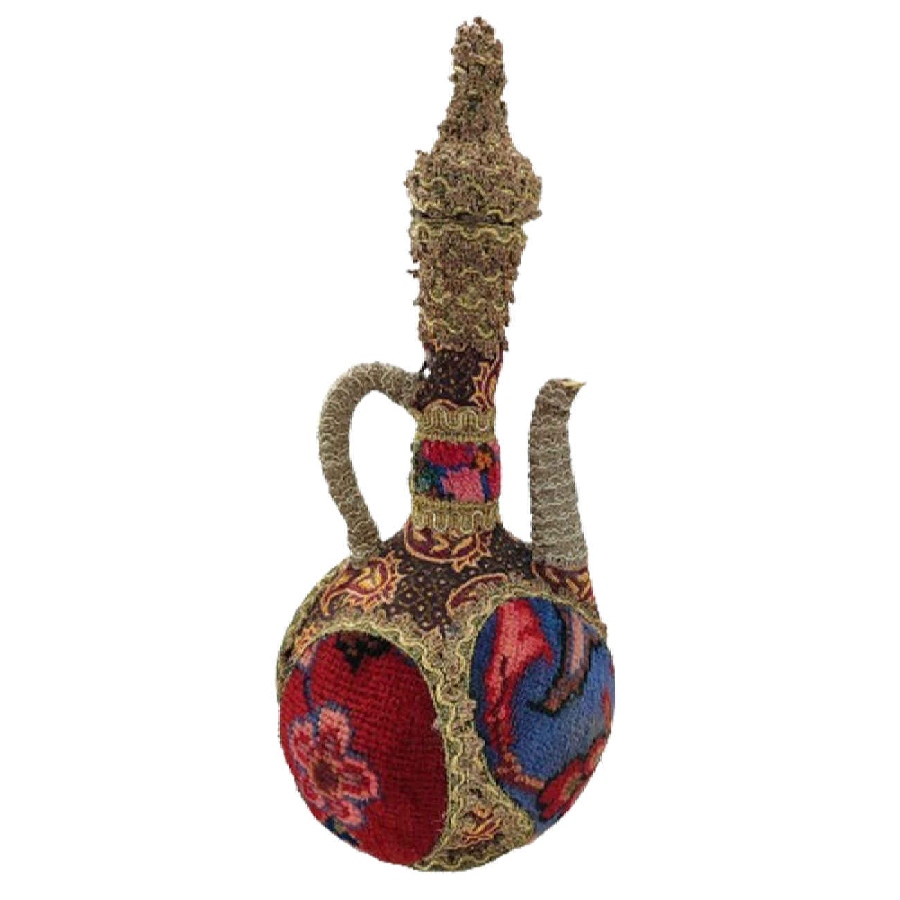 Decorative Rosewater Sprayer with Hand-Woven Carpet Design