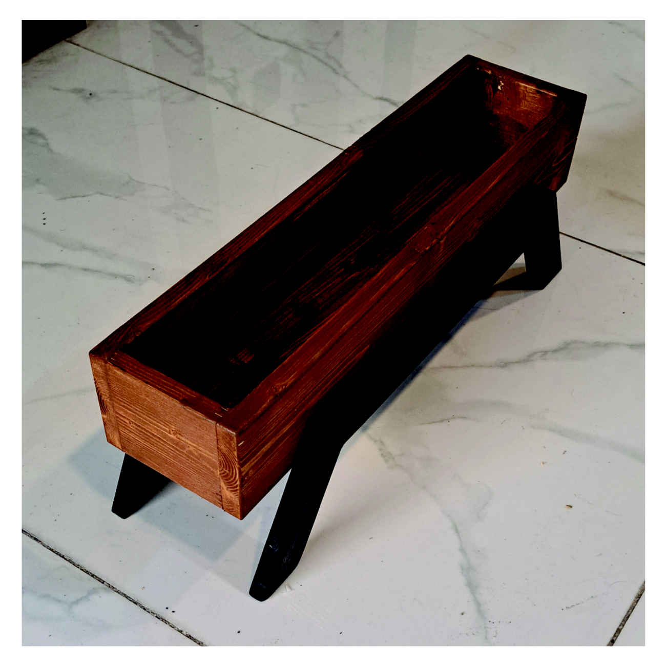 Decorative Wooden Vase –  for Indoor or Outdoor Decor