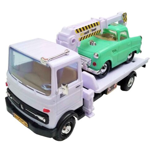 Mercedes-Benz LP-Series 1963 Crane Lorry Toy Truck – Vintage Car Combination – Set of 2