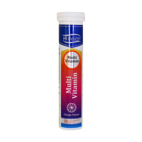 Effervescent Multivitamin Tablet – for Energy & Immunity with Orange Flavor Pack of 1 & 20 Tablet