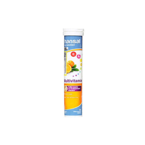 Effervescent Multivitamin Tablet with Orange Flavor – Pack of 1 & 20 Tablet