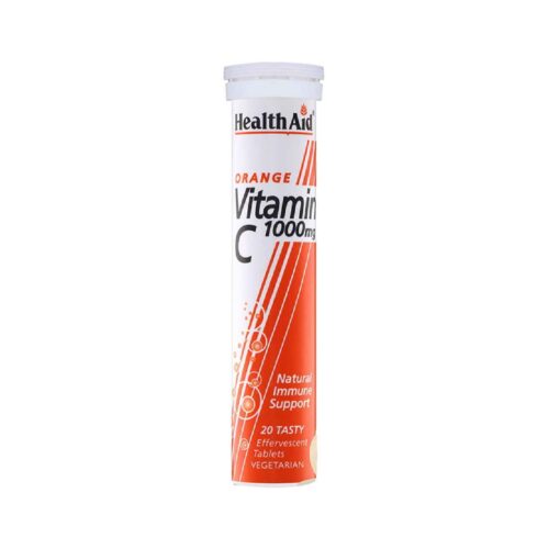 Effervescent Vitamin C Tablet – Boosting the Immune System with Orange Flavor – Pack of 1 & 20 Tablet