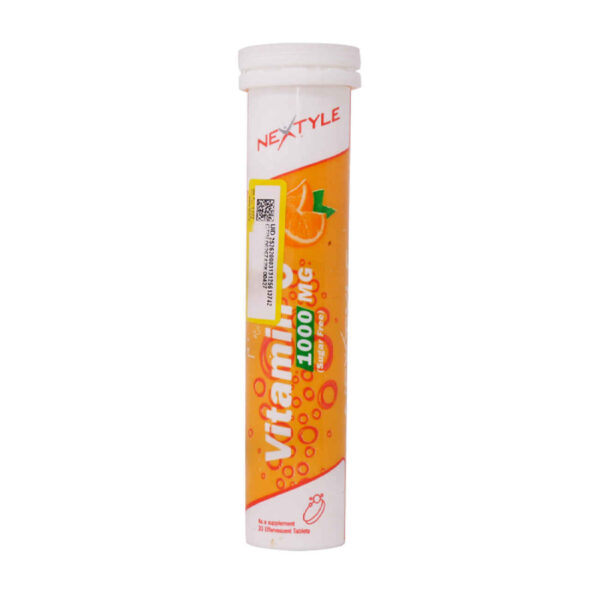 Effervescent Vitamin C Tablet - Boosting the Immune System with Orange Flavor, Piece of 20