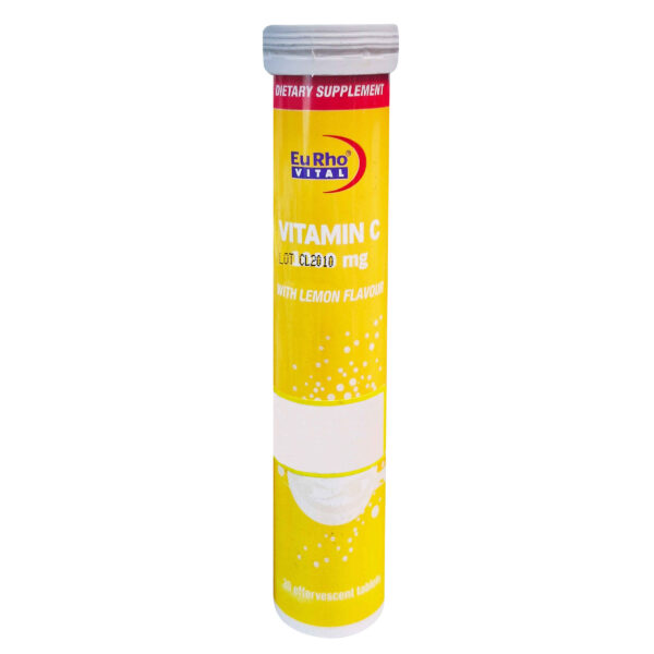 Effervescent Vitamin C Tablet for Your Daily Routine - with Lemon Flavor & 20 Tablet