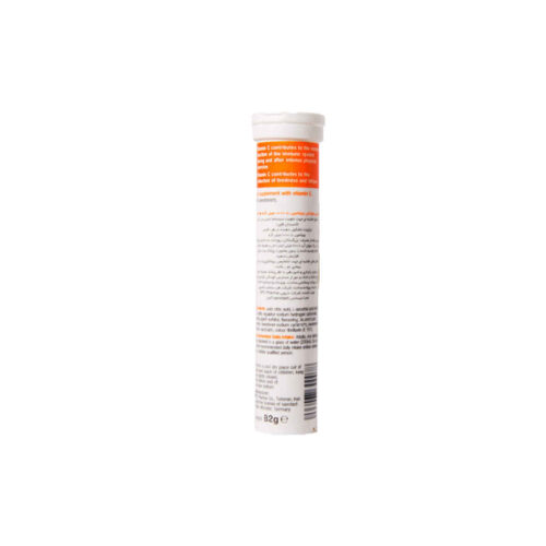 Effervescent Vitamin C Tablet with Orange Flavor – Pack of 3 & 60 Tablet (300 gr)