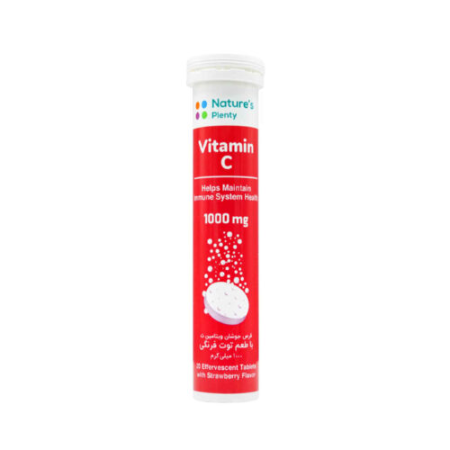 Effervescent Vitamin C Tablet with Strawberry Flavor – Piece of 20
