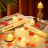 Elegant LED Christmas Candle - Warm and Flickering Holiday Glow (Set of 2)