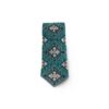 Embroidered Men's Necktie - Persian Inspired Handcrafted Detail in Green