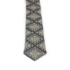 Embroidered Men's Necktie - Persian Inspired Handcrafted Detail in Light Gray