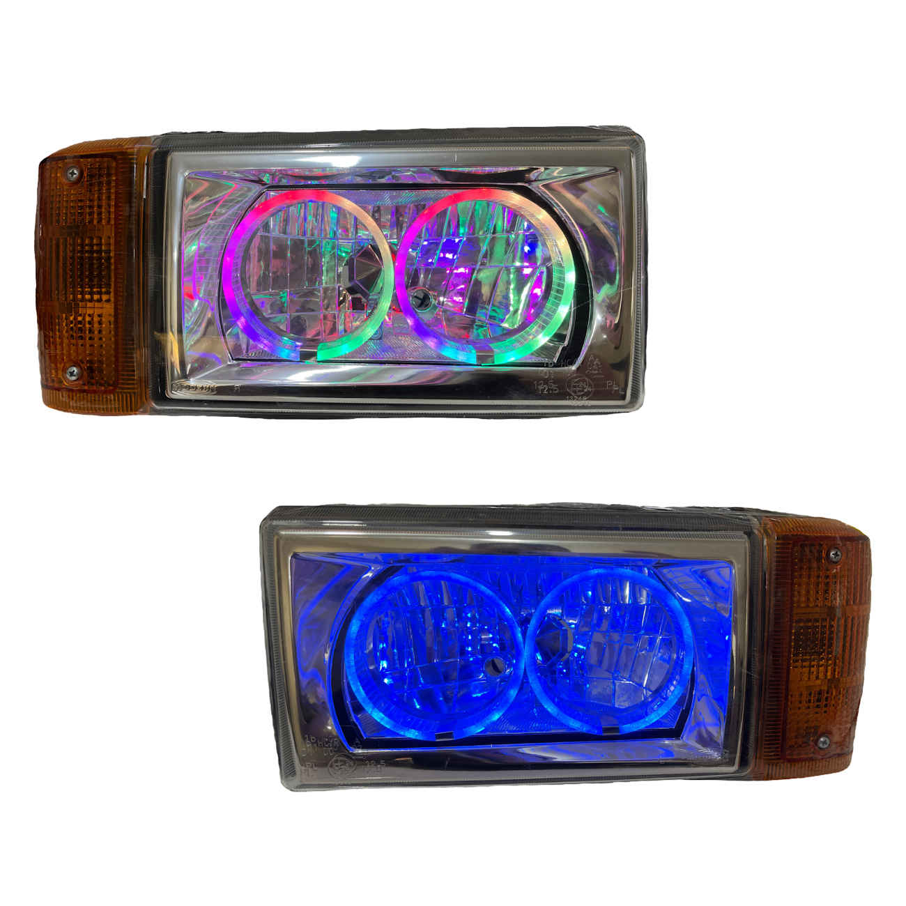 Front Car Headlight – Full Car Ring Model, Compatible with Paykan (Pack of 2)