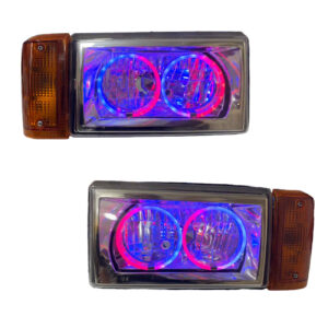 Front Car Headlight – Full Car Ring Model, Compatible with Paykan (Pack of 2)
