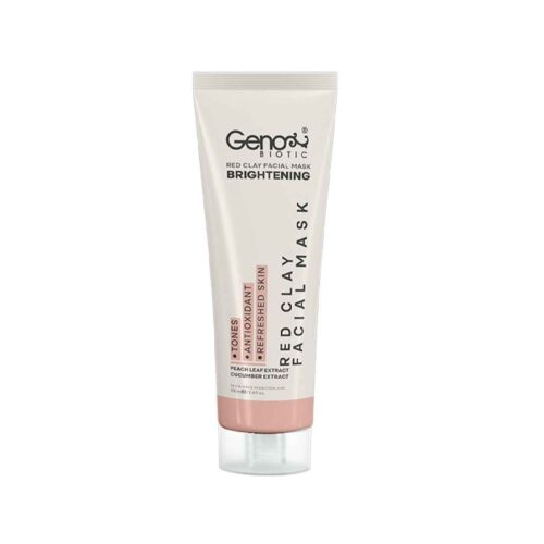 Geno Biotic Red Clay Facial Mask – Best Face Mask Brightening (Pack of 2)